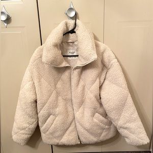 Abercrombie and Fitch sherpa puffer coat